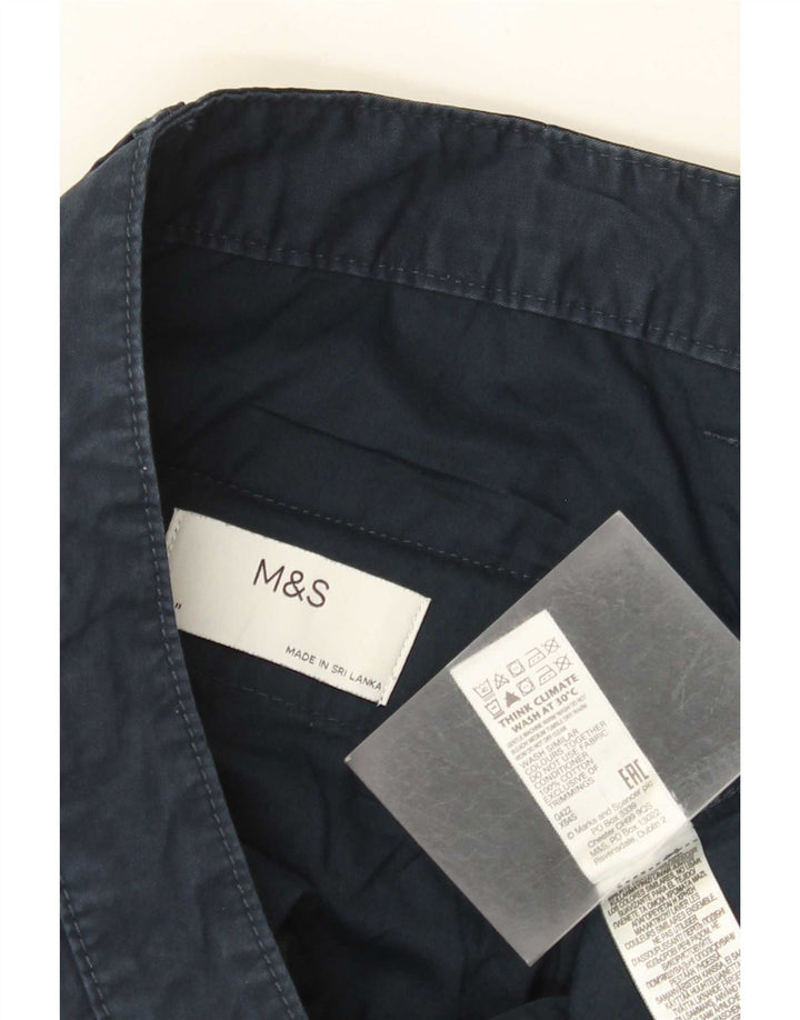Marks & Spencer Mens Cargo Shorts W44 2XL Navy Blue Cotton