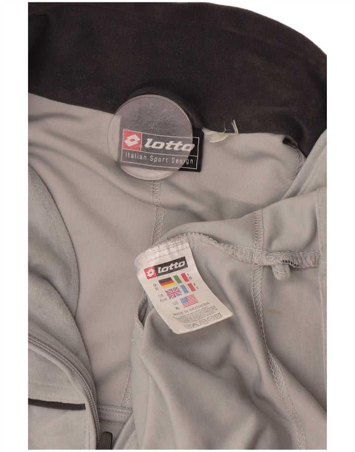 Giacca da tuta da uomo Lotto UK 42/44 XL Poliestere grigio