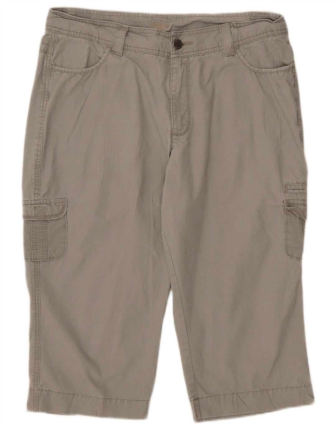 Lee Womens Raiders Cargo Shorts US 16 2XL W34 Grå Bomuld