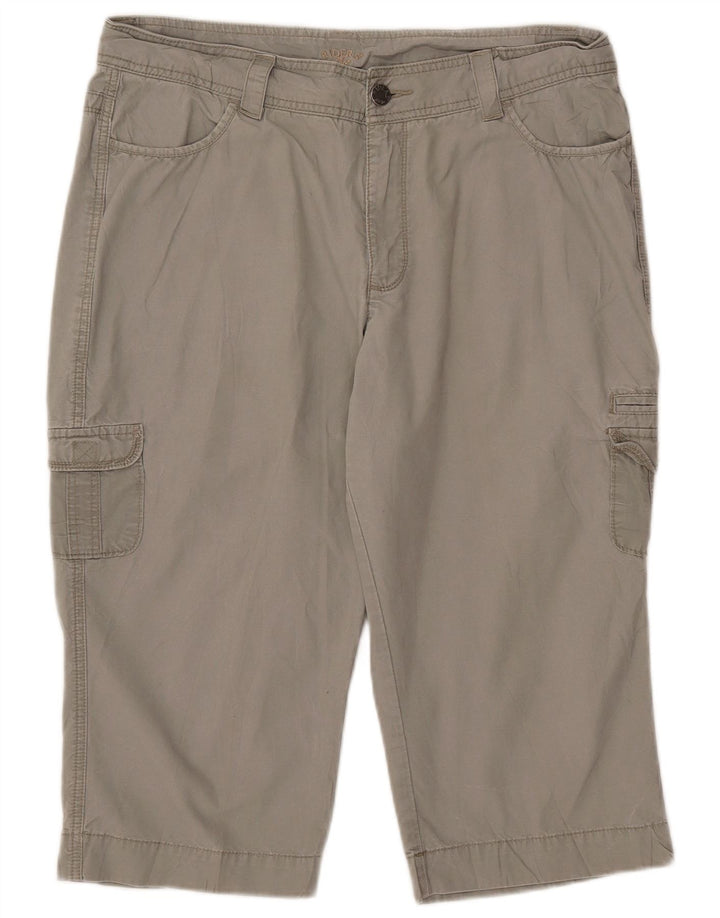 Lee Womens Raiders Cargo Shorts US 16 2XL W34 Grå Bomuld