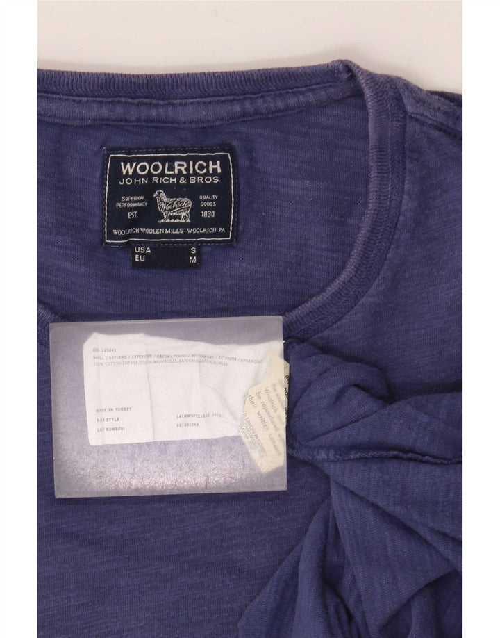 Woolrich Herre T-Shirt Top Medium Blå Bomuld