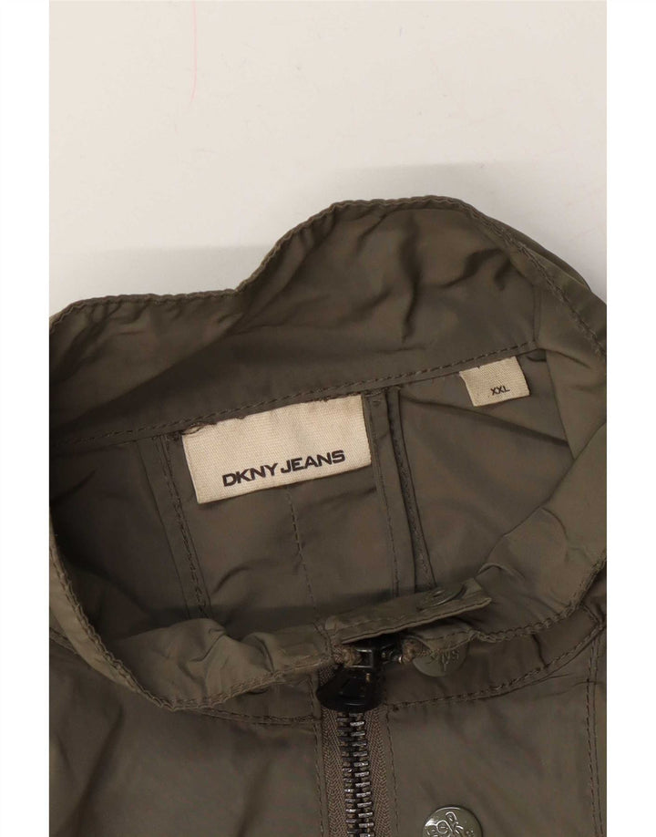 Dkny Herre Bomber Jacket UK 44 2XL Khaki