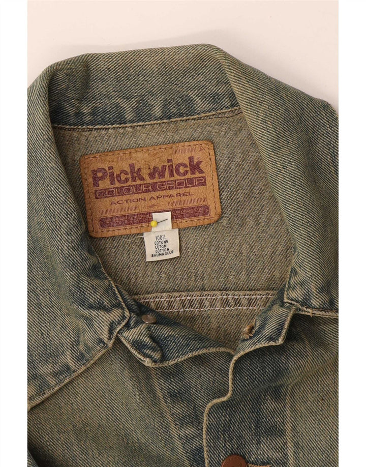 Pickwick Dame denimjakke UK 14 Stor Blå Bomuld