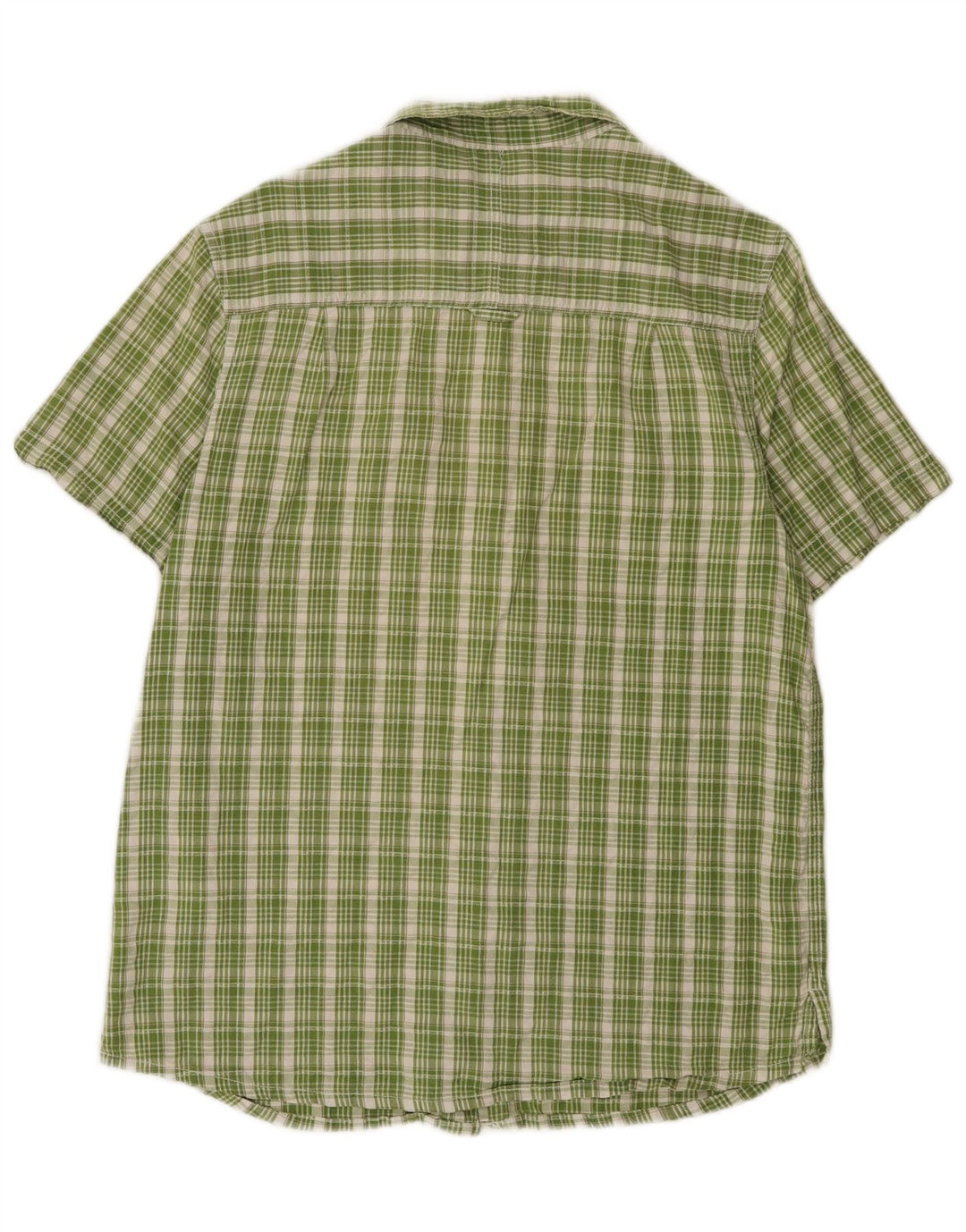 Mountain Warehouse Mens Short Sleeve Regular Fit Shirt Large Green Plaid