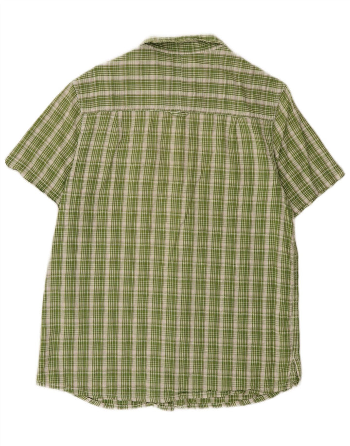 Mountain Warehouse Mens Short Sleeve Regular Fit Shirt Large Green Plaid