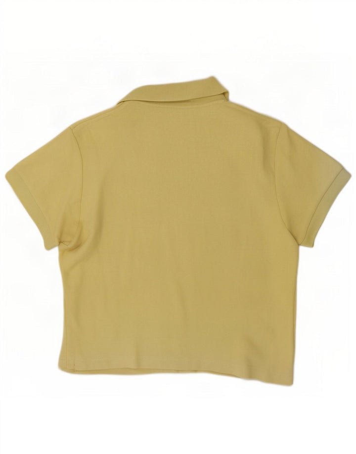 Fila Polo court femme IT 44 coton jaune moyen