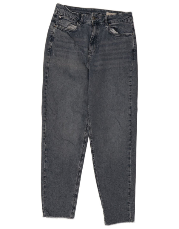 Женские зауженные джинсы для мам Marks & Spencer UK 12 Mdium W28 L28 Синие