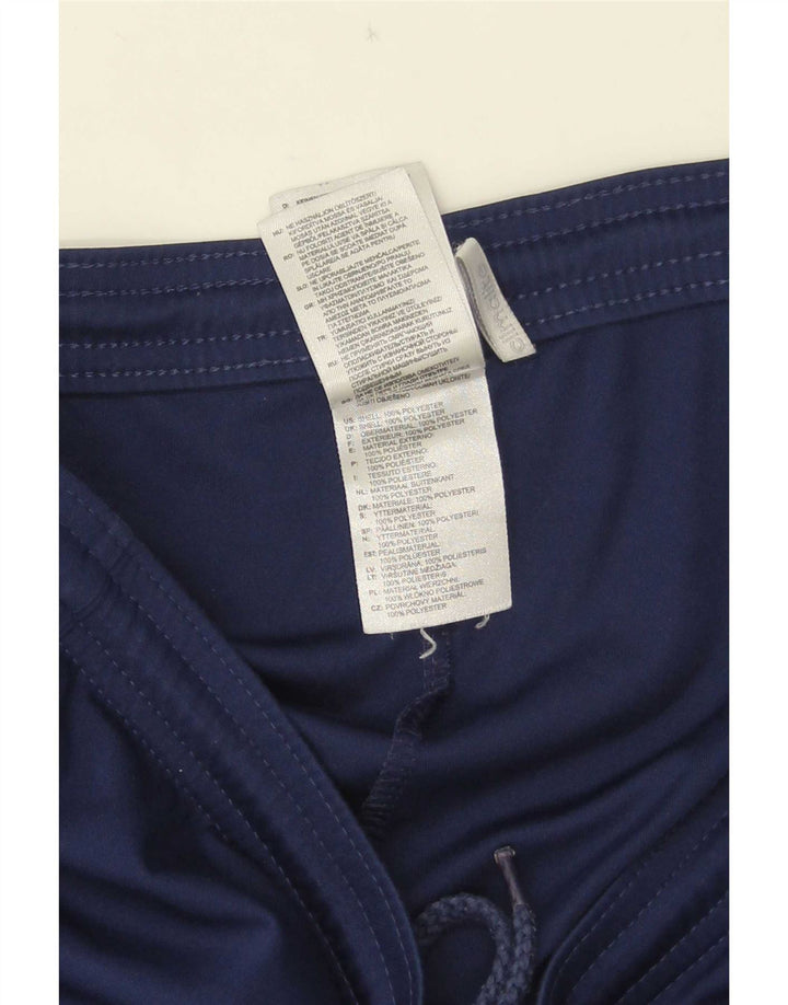 Pantaloncini sportivi Adidas Climalite da uomo medi in poliestere blu navy