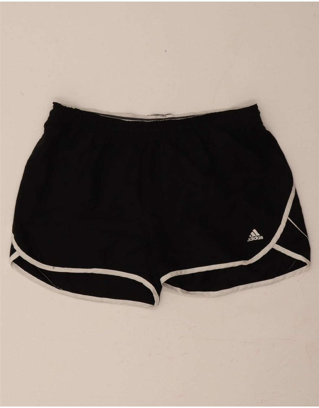 ADIDAS Womens Sport Shorts UK 16/18 Large Black Polyester Vintage Adidas and Second-Hand Adidas from Messina Hembry 