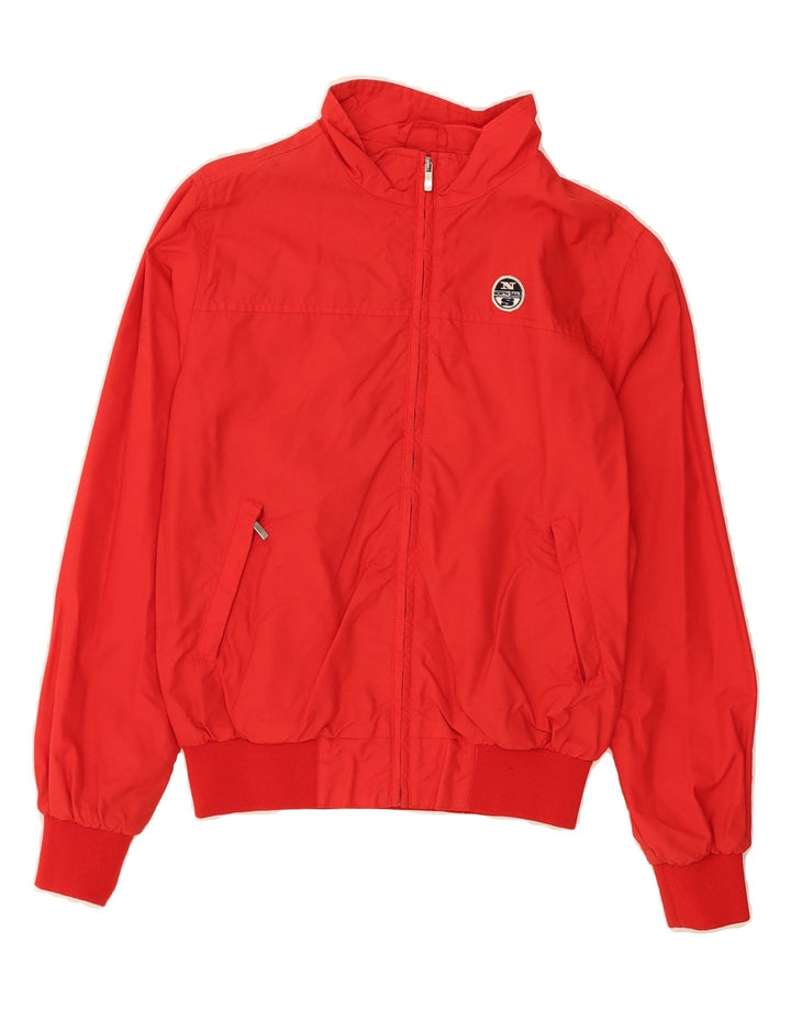 NORTH SAILS Boys Tracksuit Top Jacket 11-12 Years Red Polyamide Vintage North Sails and Second-Hand North Sails from Messina Hembry 