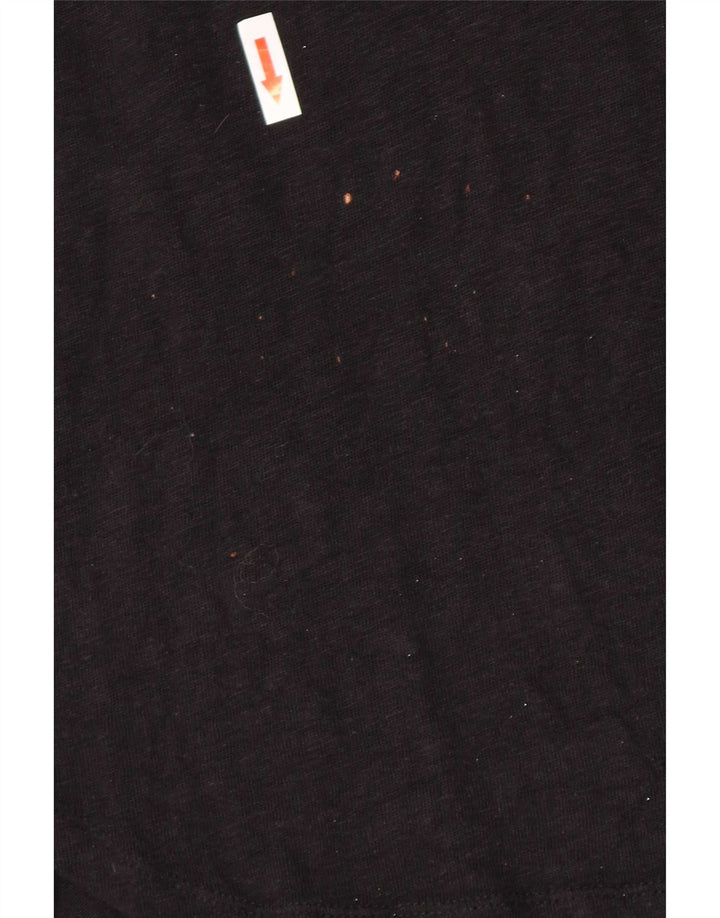 Zara Dame Top 3/4 ærme UK 10 Lille Sort