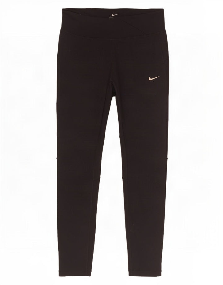 Nike Womens Dri Fit Leggings UK 10 Small Black