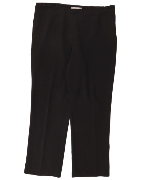 Marks & Spencer Pantalon droit décontracté pour femme UK 18 XL W38 L29 Noir