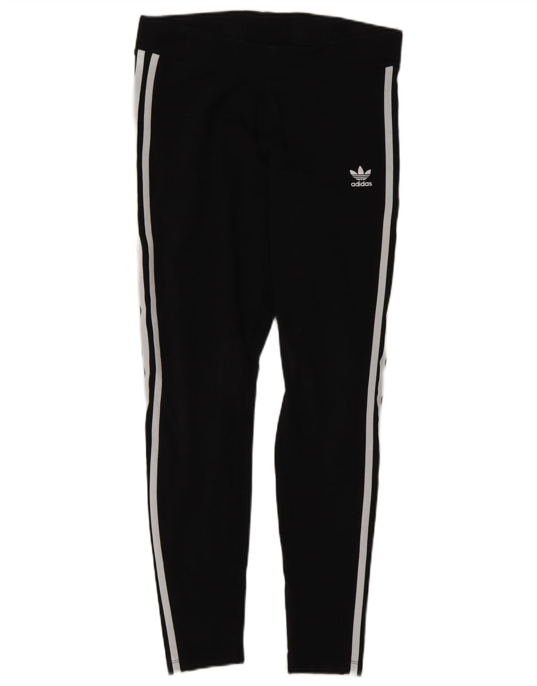 Adidas Leggings Femme UK 14 Coton Noir Moyen