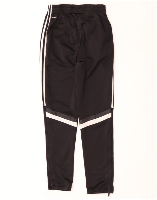 Adidas Boys Aeroready Tracksuit Trousers 13-14 Years Black Polyester