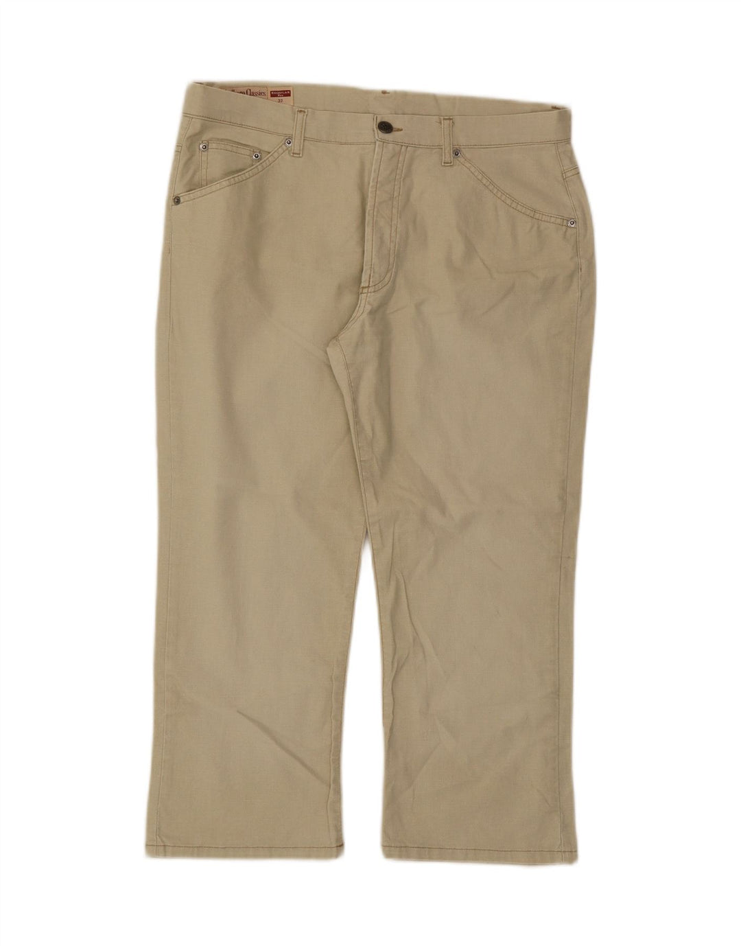 Calça capri feminina MARLBORO CLASSICS regular fit W33 L22 algodão verde