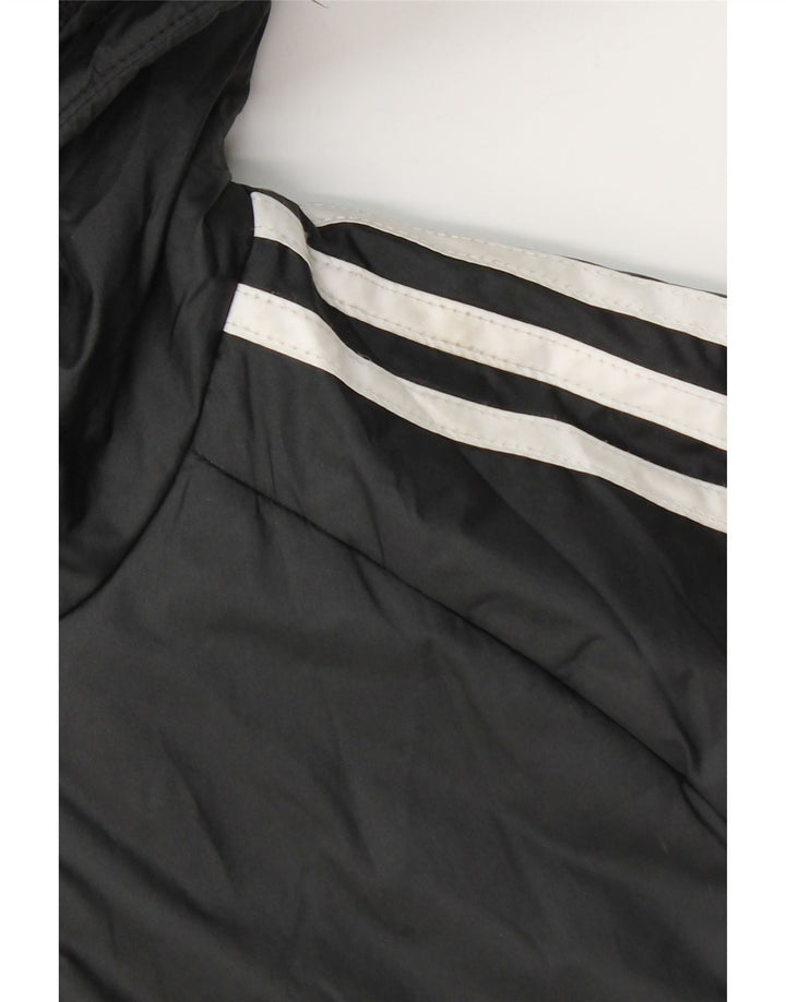 Adidas drenge hættejakke polstret 11-12 år sort polyester