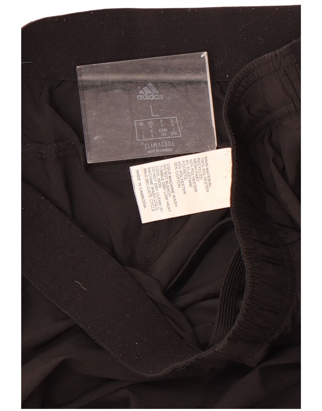 Adidas Mens Climacool Tracksuit Trousers Joggers Large  Black Polyester