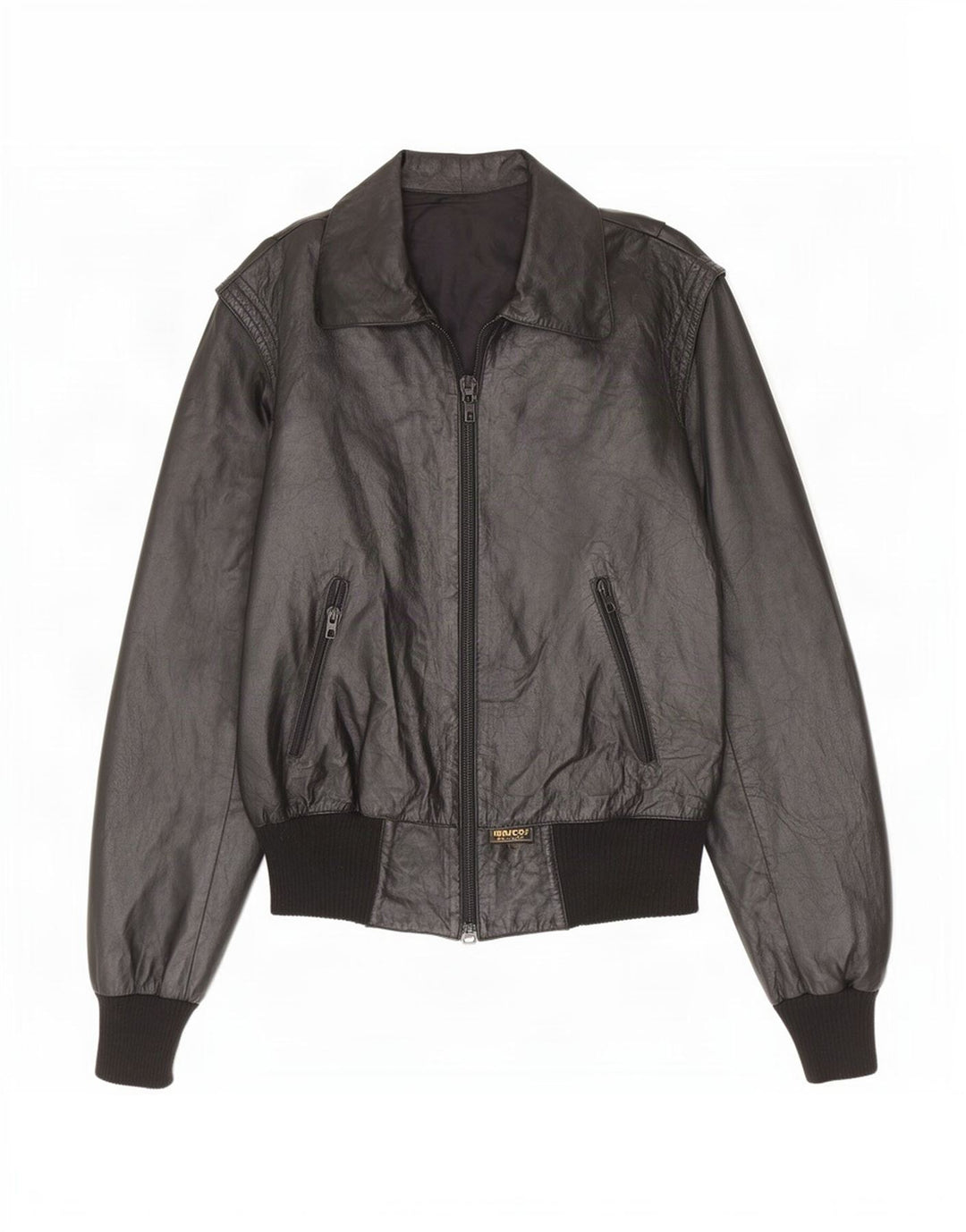 Marcos Damen Lederjacke IT 44 Medium Schwarz