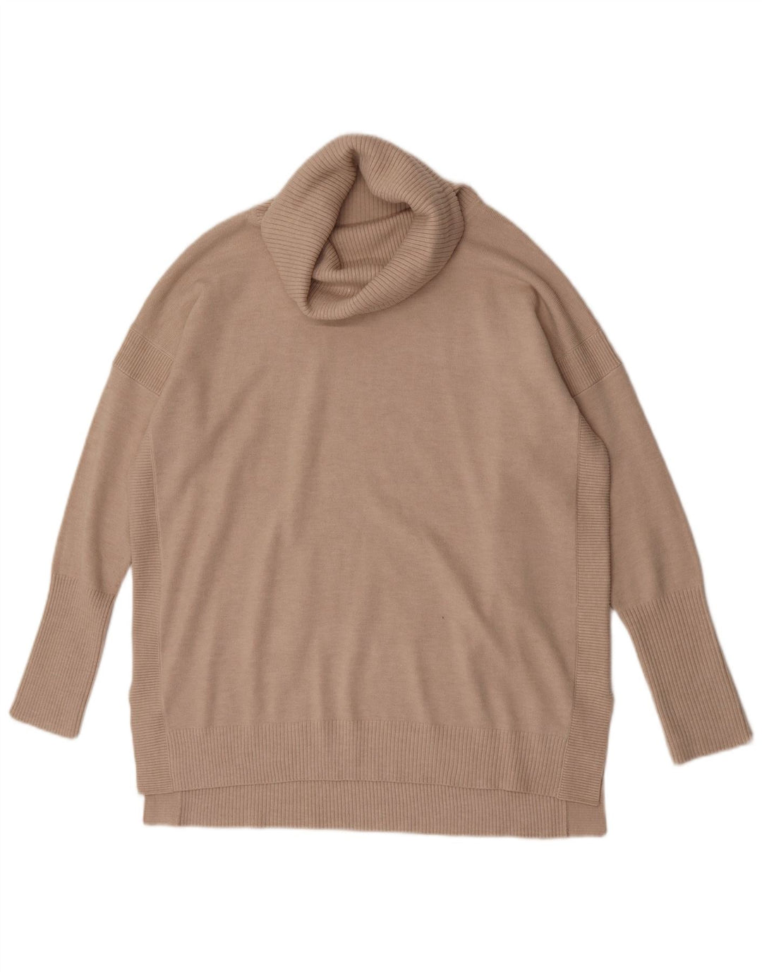 Maglione maglione a collo alto da donna French Connection UK 14 Beige medio