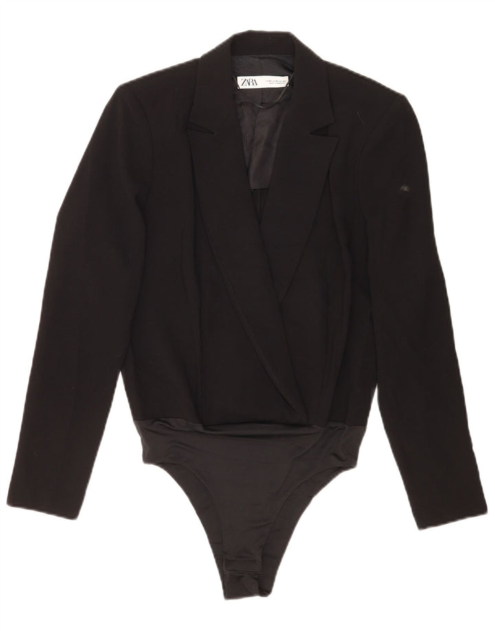 Body blazer pentru femei Zara UK 6 XS poliester negru