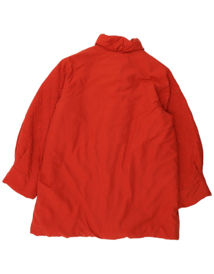 Vintage Womens Padded Coat EU 44 XL Red