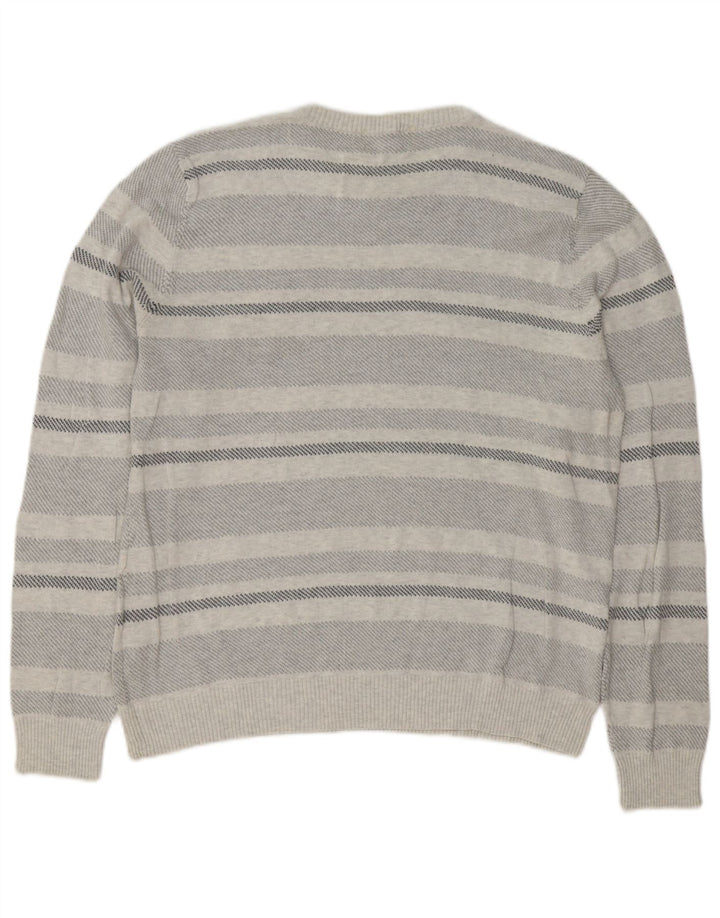 Marks & Spencer Mens Blue Harbour Crew Neck Jumper Sweater Large Grey