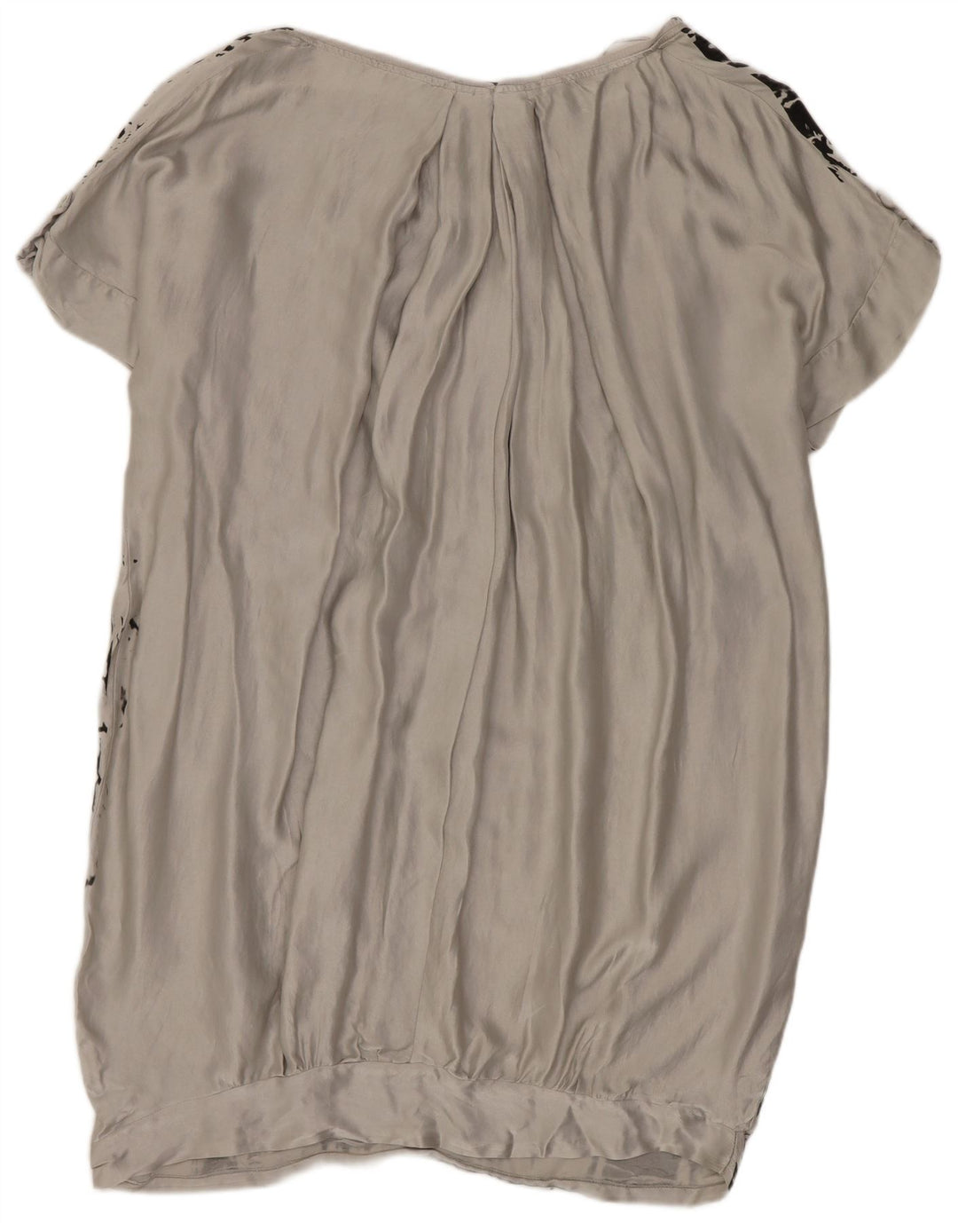 Rochie Bubble supradimensionată pentru femei Zara, cu model abstract, UK 14, mătase, gri mediu