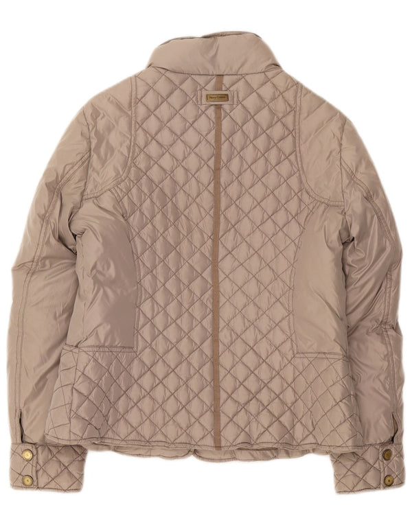 Henry Cottons Damen wattierte Steppjacke IT 46 Large Grau Polyester