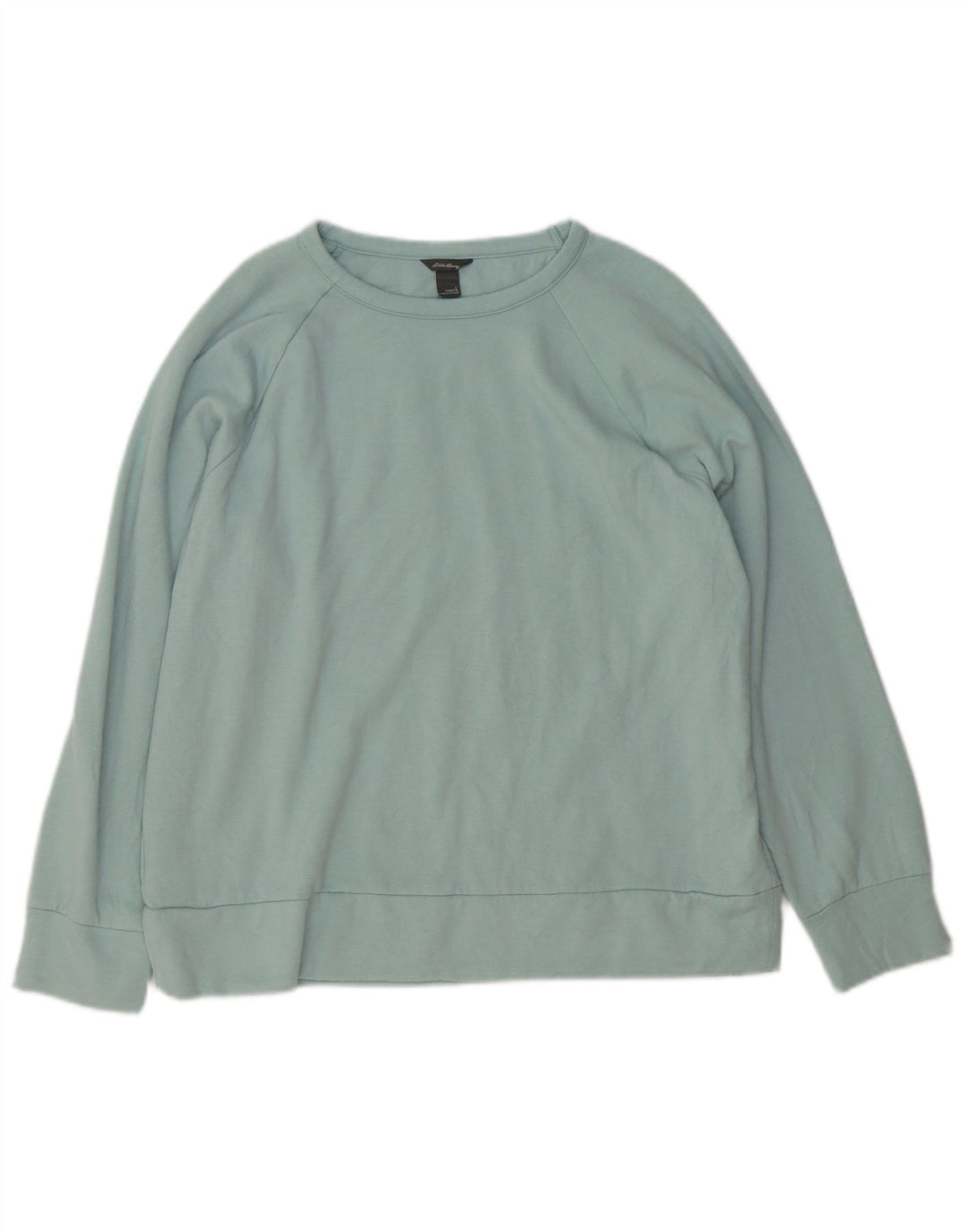Eddie Bauer Womens Sweatshirt Jumper UK 16 Large Blue Polyester