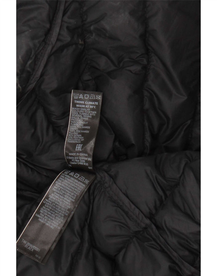 Gilet imbottito da donna Marks & Spencer UK 20 2XL Poliammide nero