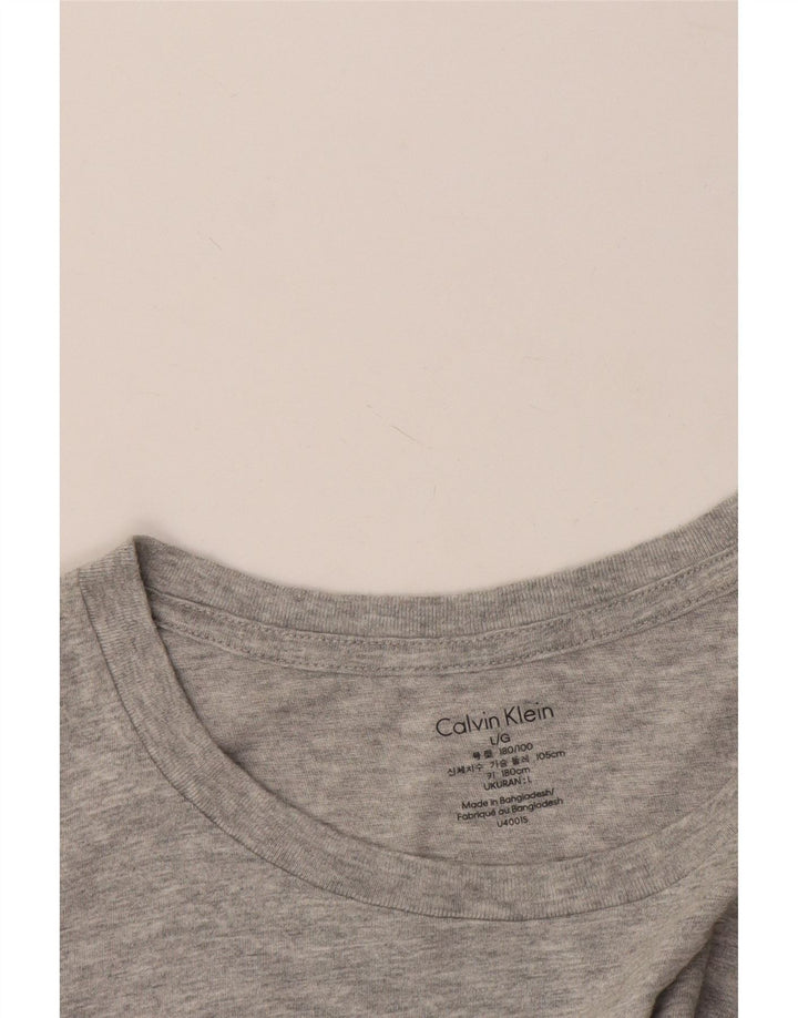 Calvin Klein Herre T-Shirt Top Stor Grå Flecked