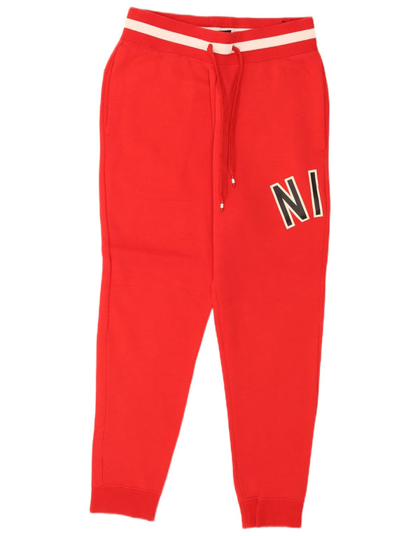 Nike Herre grafisk træningsdragt Bukser Joggers Medium Rød Colourblock Bomuld
