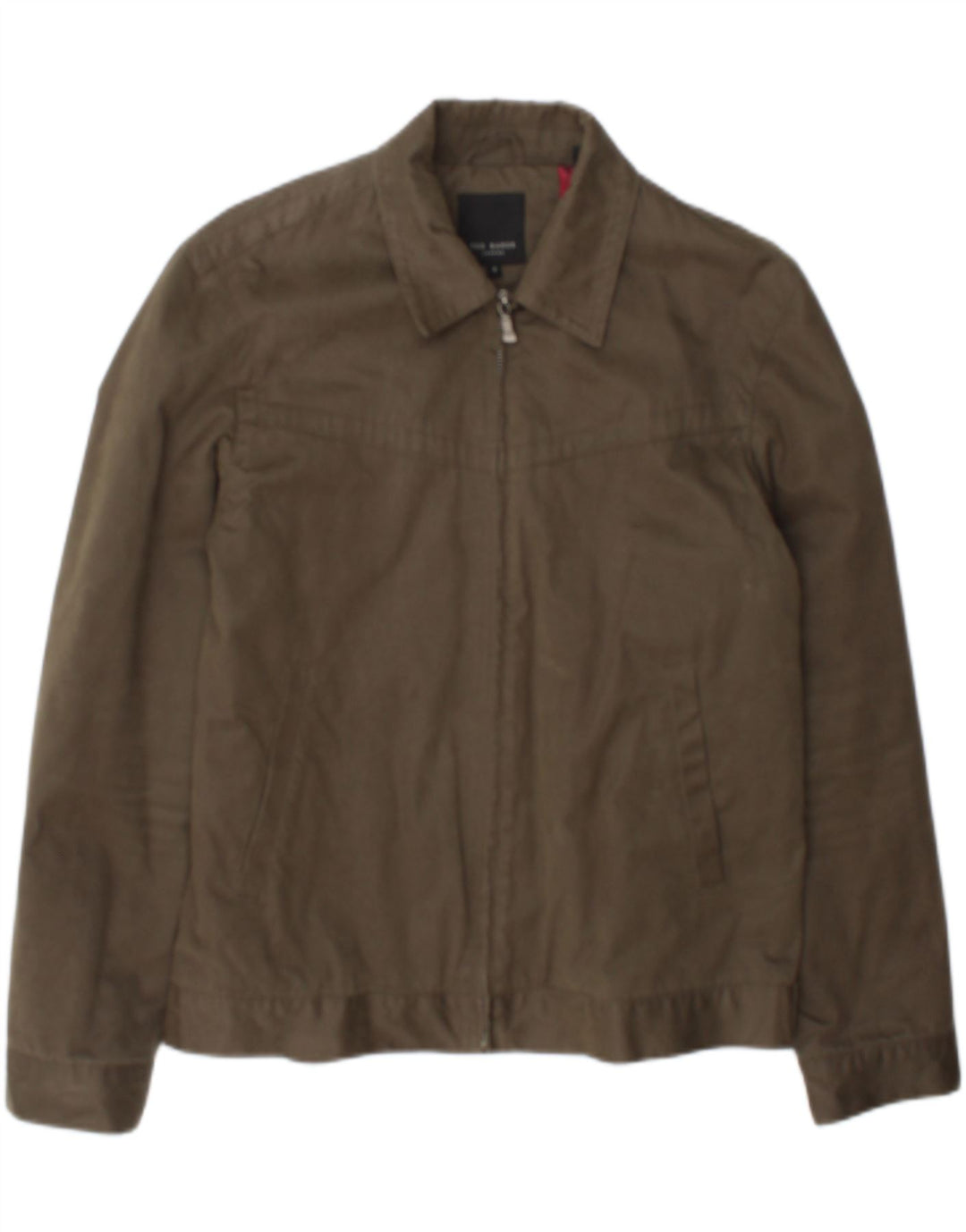 Giubbotto bomber da uomo Ted Baker taglia 3 cotone kaki medio