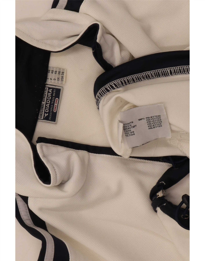 Ανδρική φόρμα Diadora Top Jacket UK 36 Small White Colourblock Polyester