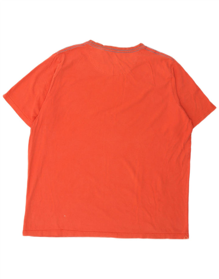 Fat Face Mens T-Shirt Top 2XL Orange Cotton