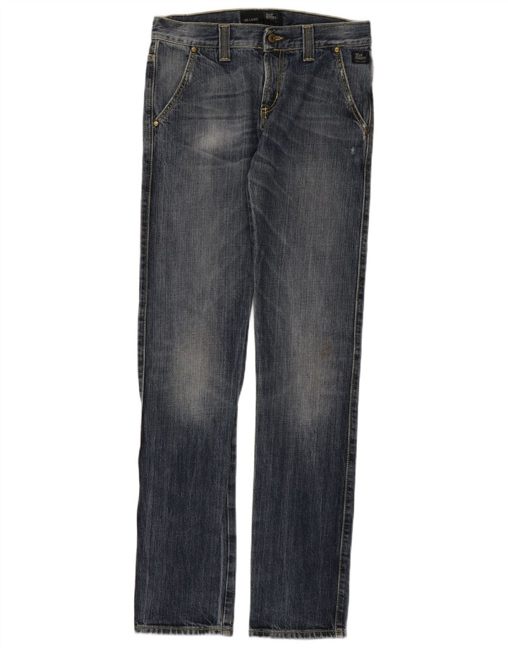 Roy Rogers Herre Distressed Straight Jeans W30 L35 Blå Bomuld