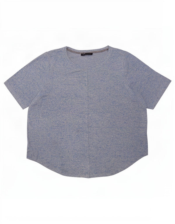 Marks & Spencer Γυναικείο T-Shirt Top UK 18 XL Blue Flecked Viscose