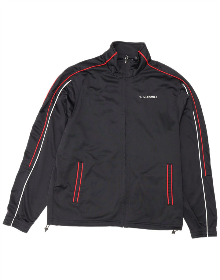 Diadora Veste de survêtement pour homme UK 40 Medium Noir Polyester