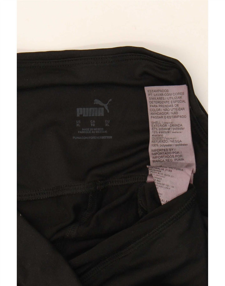 Leggings grafici da donna Puma UK 18 XL poliestere nero