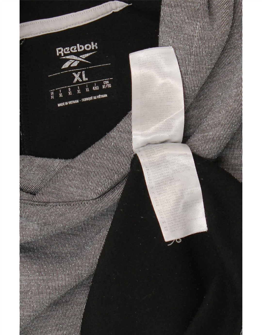 Reebok Herre hættetrøje Jumper XL Grå Colourblock Polyester