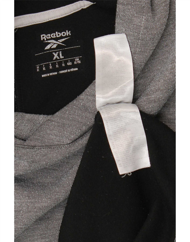 Reebok Herre hættetrøje Jumper XL Grå Colourblock Polyester