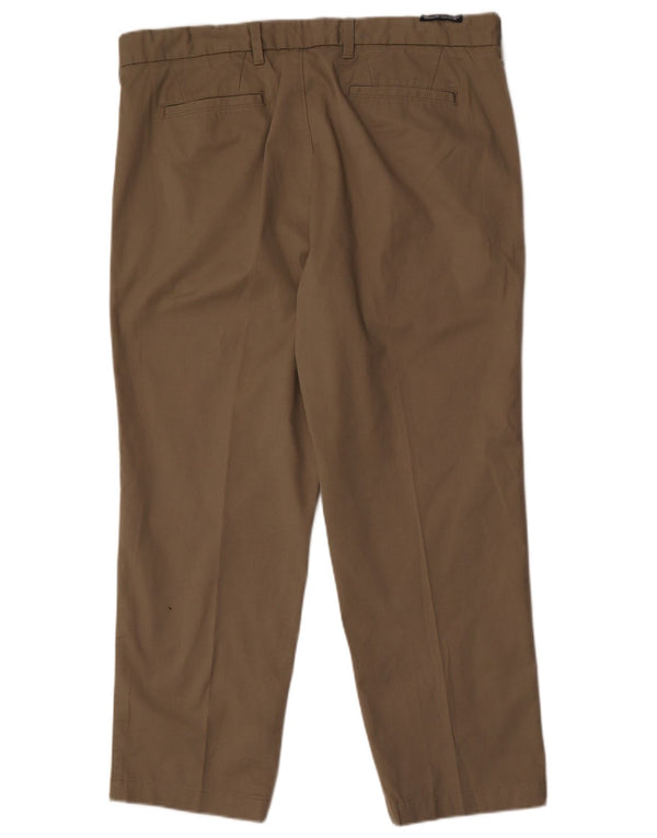Pantaloni chino dritti Marks & Spencer da uomo blu Harbour W40 L29 kaki