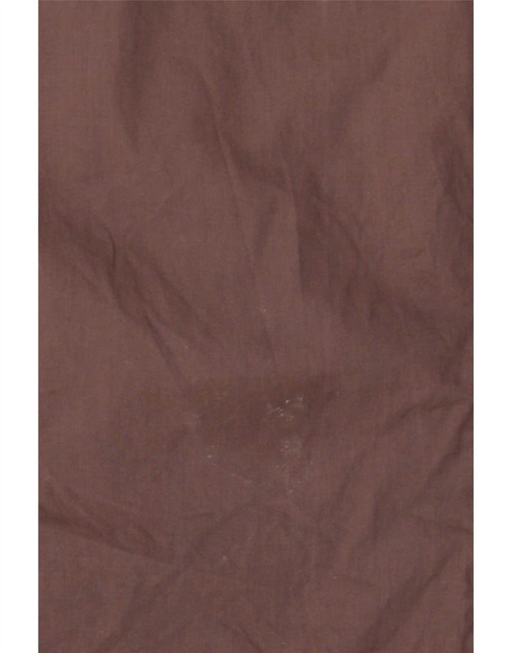 Trussardi Jeans Mens Shirt Large Brown Cotton