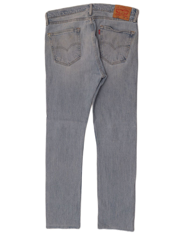 Levi's Masculino 510 Skinny Jeans W33 L29 Azul Algodão