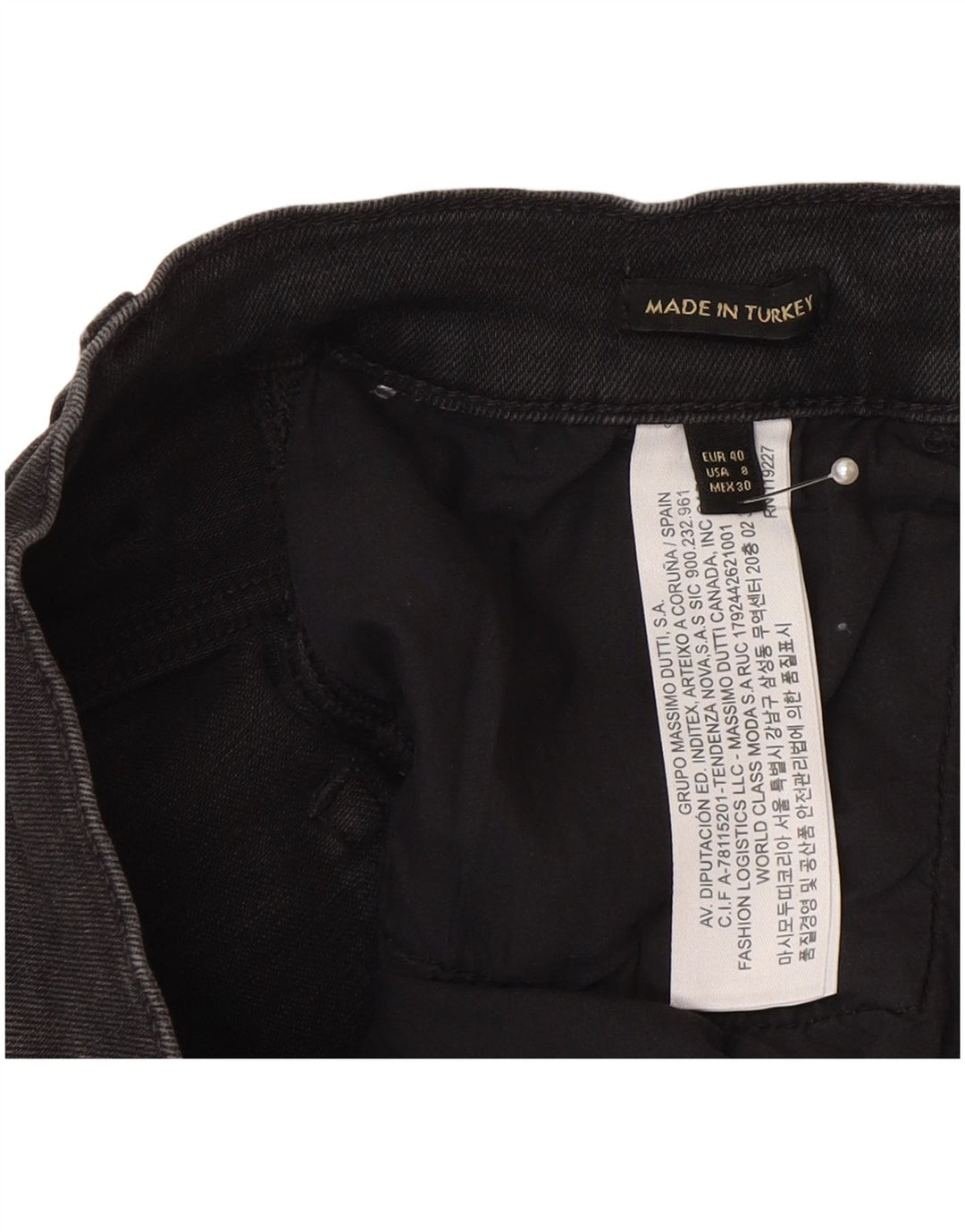 Massimo Dutti Dame Skinny Jeans EU 40 Medium W30 L30 Grå Bomuld