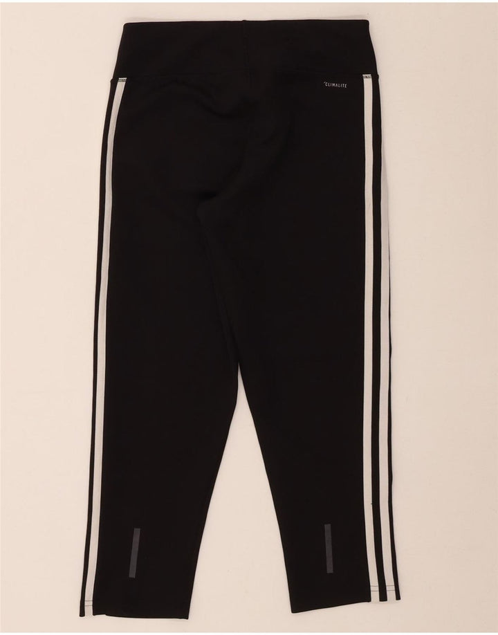 Adidas Womens Climalite Capri Leggings UK 8/10 Small Black Polyester
