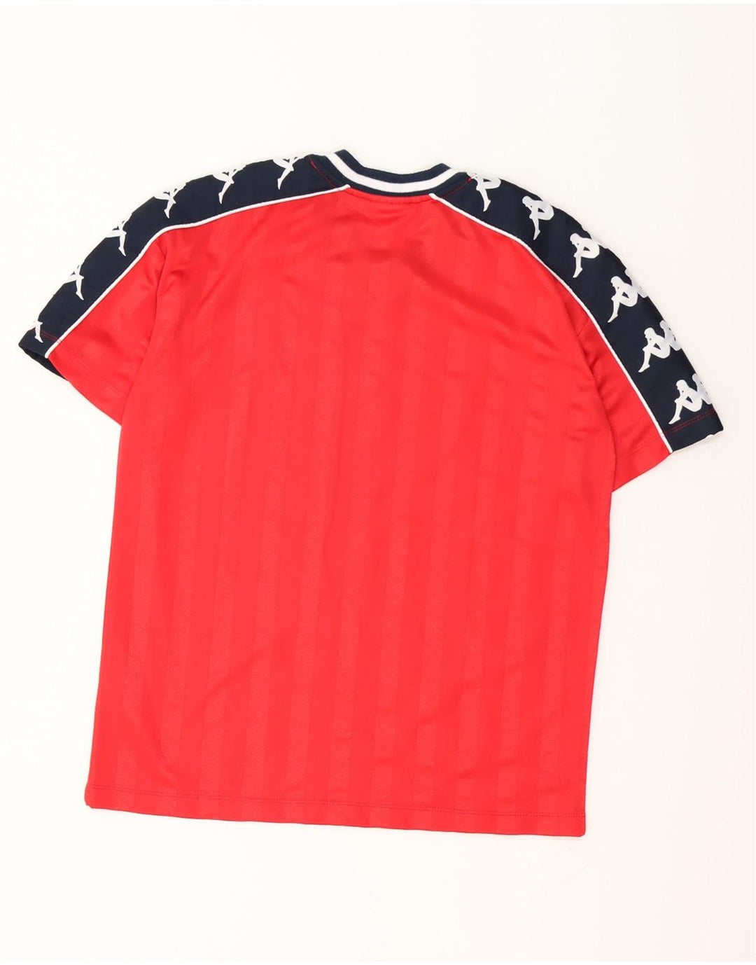 KAPPA Mens Graphic T-Shirt Top Small Red Colourblock