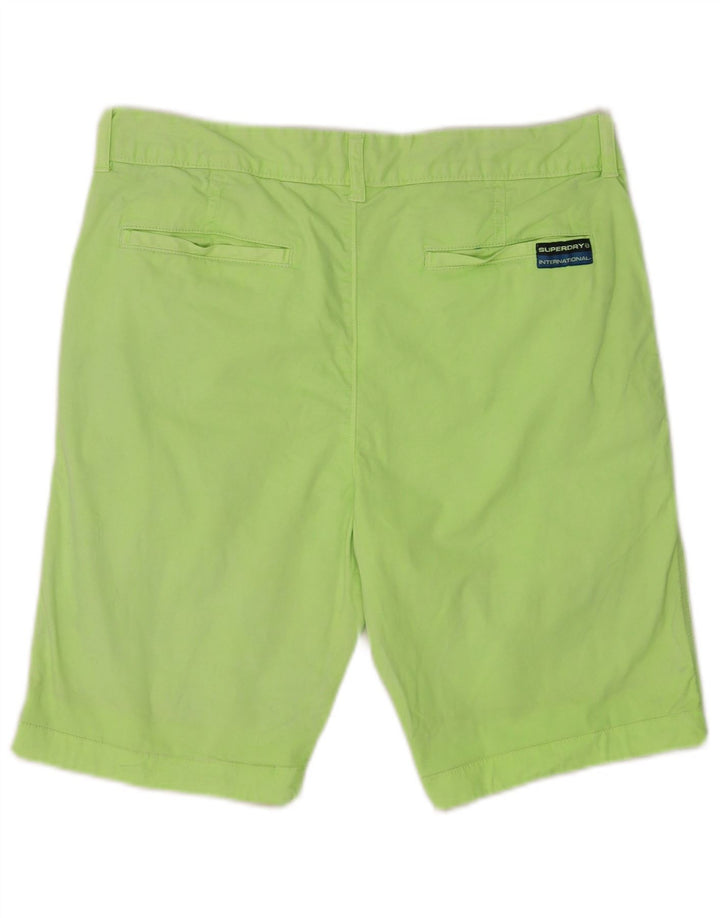 Pantaloncini chino da uomo Superdry piccoli W29 in cotone verde
