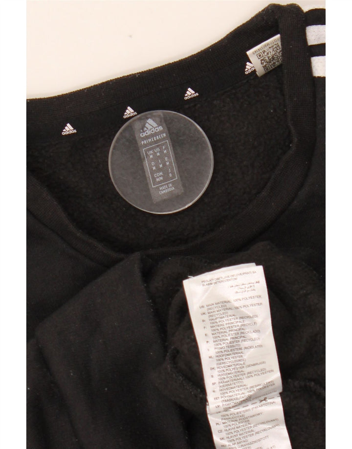 ADIDAS Mens Sweatshirt Jumper Medium Black Polyester